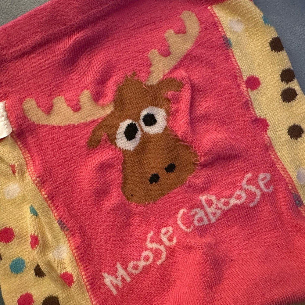 EUC Lazy One “Moose Caboose” Infant Legging